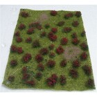 JTT Scenery Products . JTT FLOWERING MEADOW RED 5"X7" SHEET