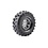 Louise RC . LOU CR-Rowdy 1/10 1.9" 12mm Hex, Super Soft, on Black Chrome Rim, F/R (2)