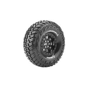 Louise RC . LOU CR-Griffin 1/10 1.9" Crawler Tires, 12mm Hex, Super Soft, w Black Rim, F/R (2)