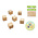 Krafty Kids . KFK 1in  25mm  Cubes 6 pk Natural