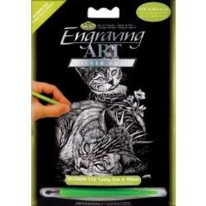 Royal Brush . RBM Royal & Langnickel  Silver Foil Engraving Art Kit 5"X7"