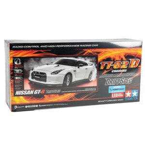 Tamiya America Inc. . TAM Nissan GT-R 1/10 4WD Drift Spec Kit (TT-02D)