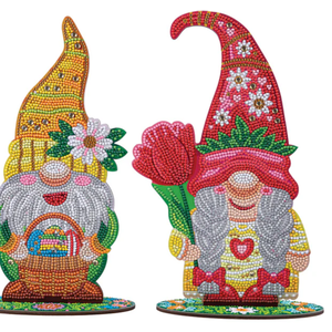 Craft Buddy . CBD CA Deco Kit: Spring Gnomes Set of 2