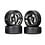 Traxxas . TRA Tires and wheels, assembled, glued (split-spoke black chrome) (4)