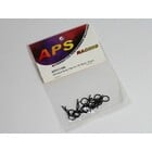 APS Racing . APS Large Bent Body Clips Black 10Pc