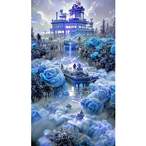 PM Hobbycraft's Own . PMO Rose Castle Diamond Art Painting