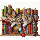 PM Hobbycraft's Own . PMO Sleeping Kitten  Wooden Puzzle