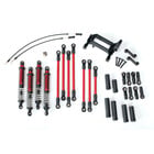 Traxxas . TRA Long Arm Lift Kit, TRX-4, complete (includes red powder coated links, red-anodized shocks)