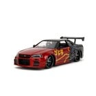 Jada Toys . JAD 1/24 "Hollywood Rides" Godzilla 2002 Skyline GT-R (R34)