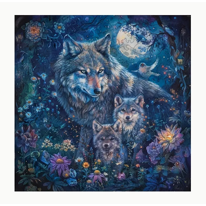 PM Hobbycraft's Own . PMO MoonNight Wolf Jigsaw Puzzle