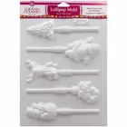 Lorann Gourmet . LAO Christmas Lollipop Mold Assorted Designs