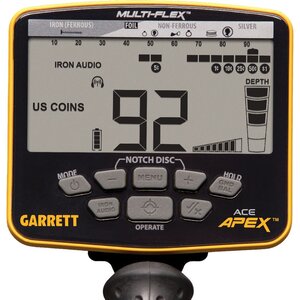 Garrett . GAR ACE APEX Metal Detector Viper Searchcoil & Headphones