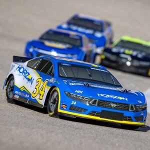 Team Losi . LOS 1/12 Losi NASCAR AWD RC Racecar, Michael McDowell No. 34 Horizon Hobby 2024 Ford Mustang