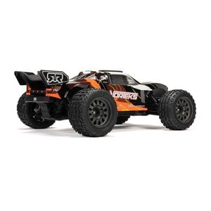 Arrma . ARA 1/10 VORTEKS MEGA 550 2WD Stadium Truck RTR with Battery & Charger, Orange