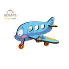 UGears . UGR UGears Airplane 3D-puzzle Coloring Model - 15 pieces
