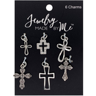 Jewelry Made By Me LLC . JMB Charms 6/Pkg Cross