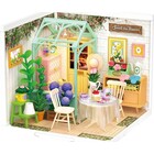 Robotime . ROE Super Creator Blooming Tea Garden Miniature House DIY Plastic
