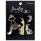 Jewelry Made By Me LLC . JMB Jewelry Made By Me Charms 5/Pkg Cat