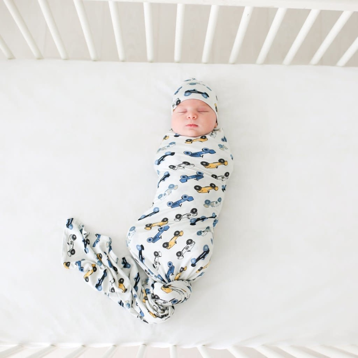 swaddle and beanie set