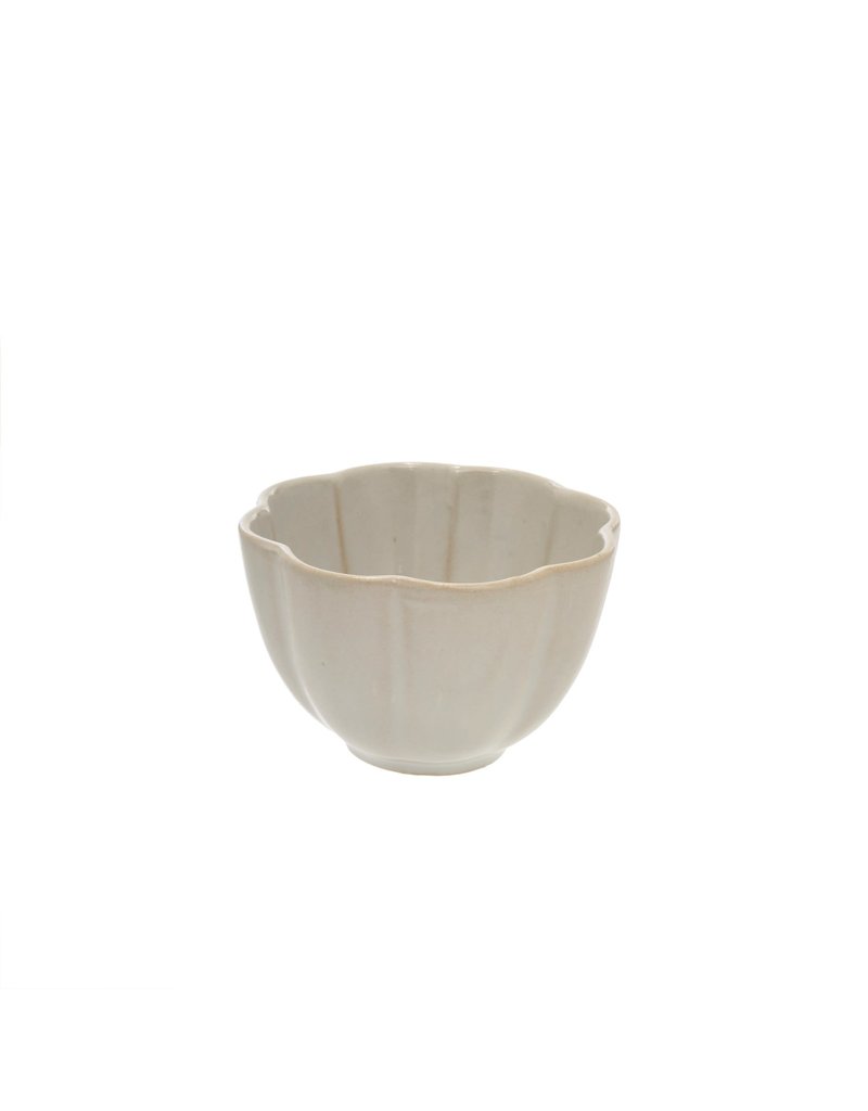 Amelia Scalloped Condiment Bowl in White