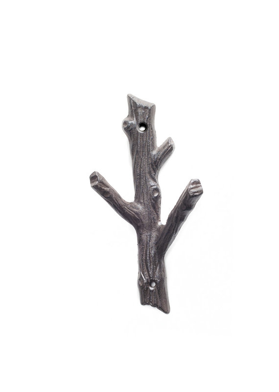 Small Iron Branch Double Hook
