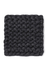 Chunky Knitted Trivet Charcoal