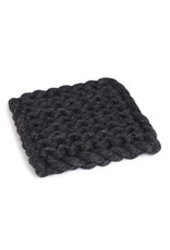 Chunky Knitted Trivet Charcoal