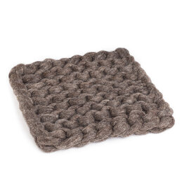 Abbott Collection Chunky Knitted Trivet Taupe