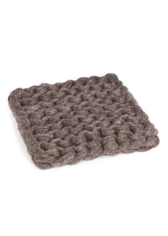 Abbott Collection Chunky Knitted Trivet Taupe