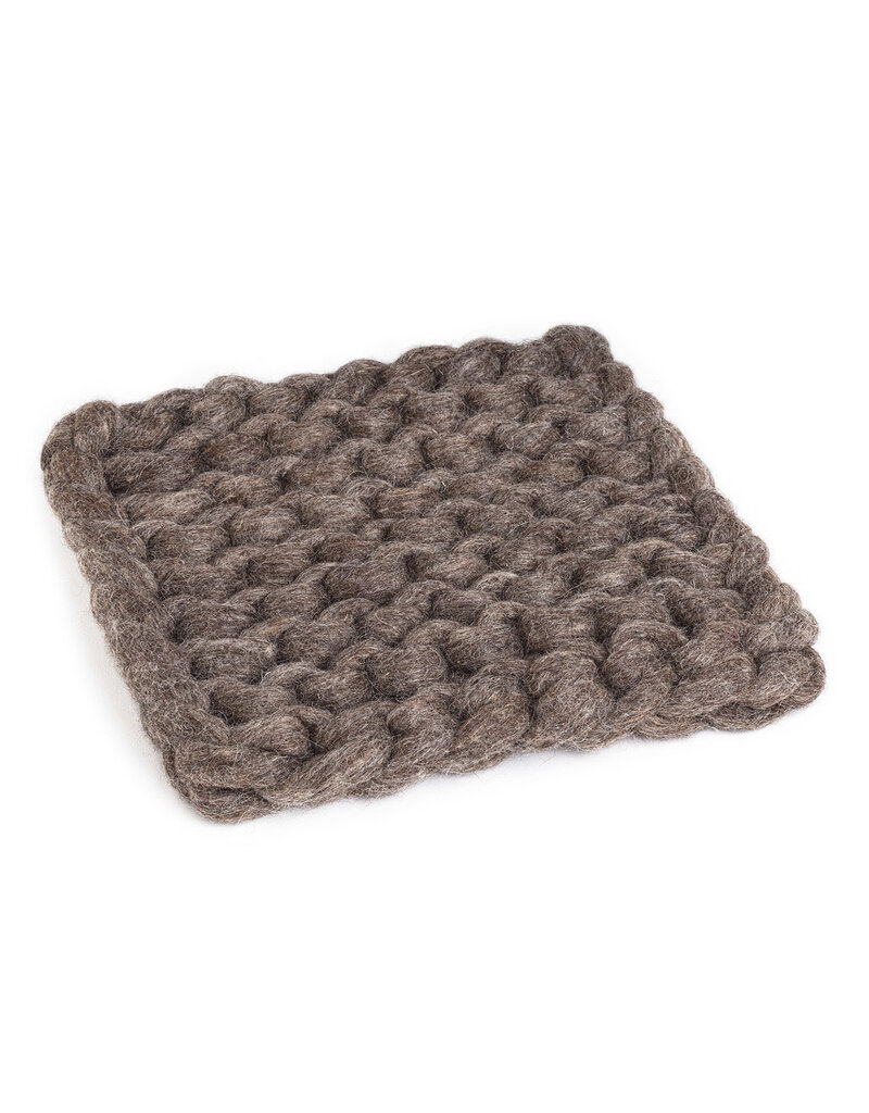 Abbott Collection Chunky Knitted Trivet Taupe