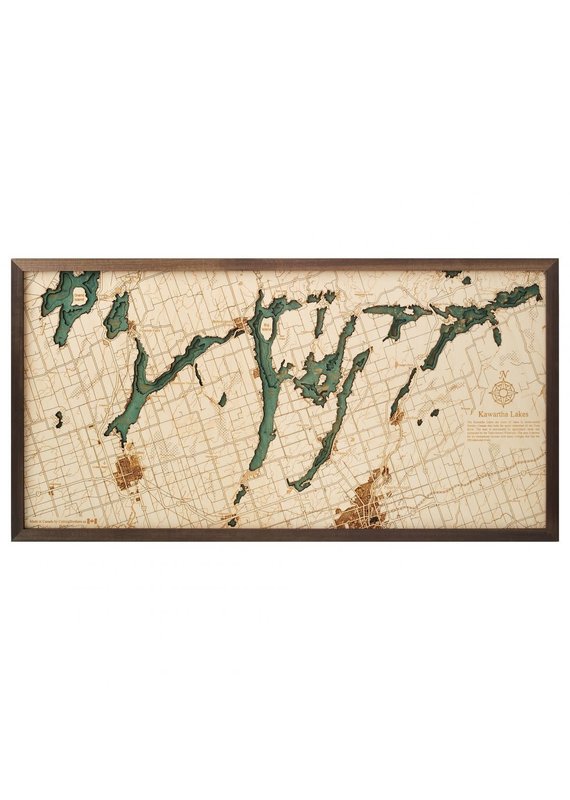 Kawartha Lakes 3d Wall Map 81cmx40.5cm