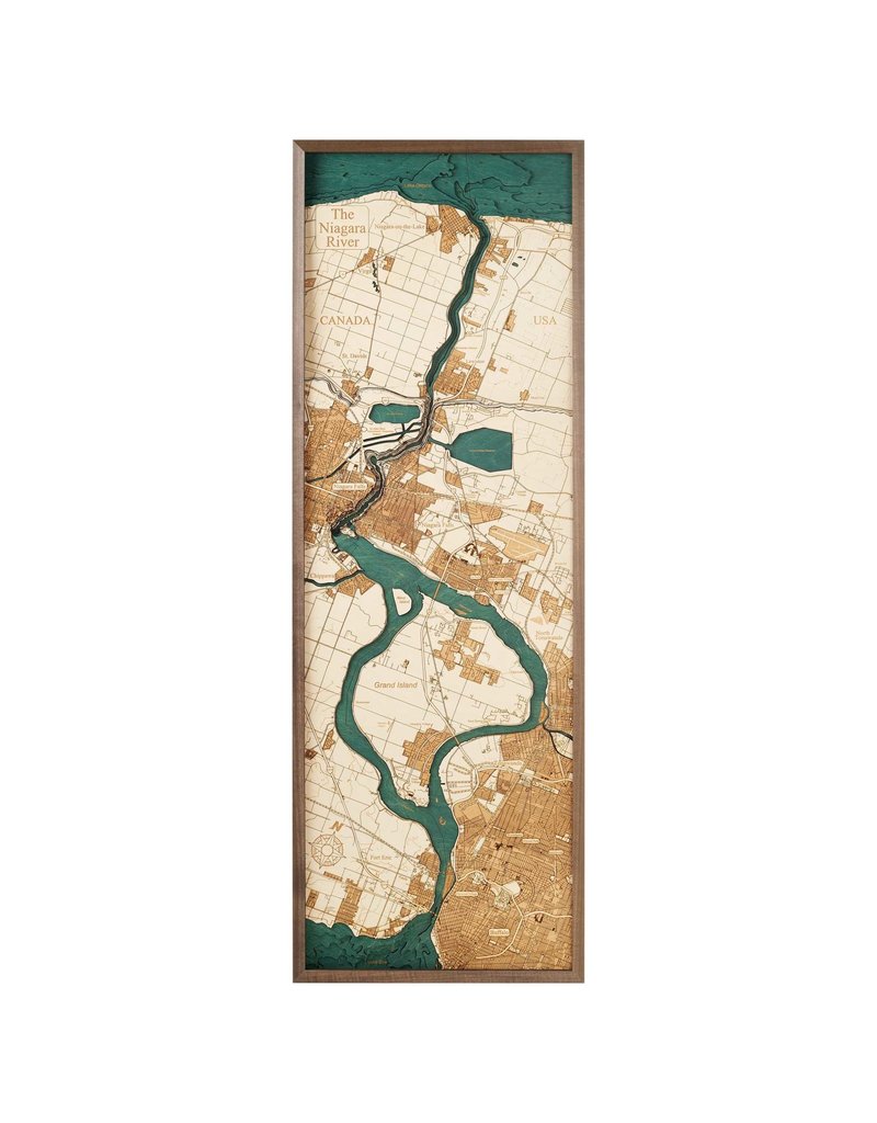 Niagara River 3d Wall Map 122cmx30.5cm