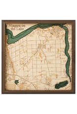 Niagara on the Lake Wineries 3d Wall Map 35cmx35cm