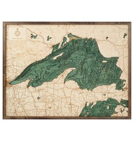 Lake Superior 3d Wall Map 81cmx61cm