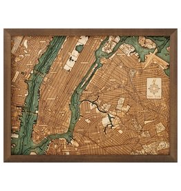 Manhattan 3d Wall Map 40.5cmx30.5cm
