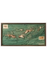 Virgin Islands 3d Wall Map 80.5cmx40.5cm