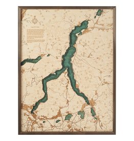 Lake Como 3d Wall Map 81cmx61cm
