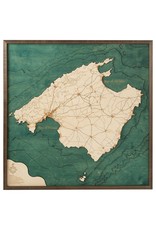 Mallorca Spain 3d Wall Map 76cmx76cm