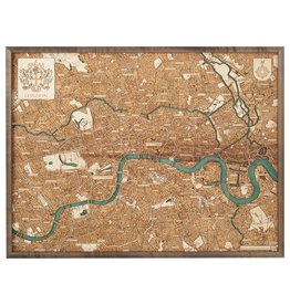 London 3d Wall Map 40.5cmx30.5cm