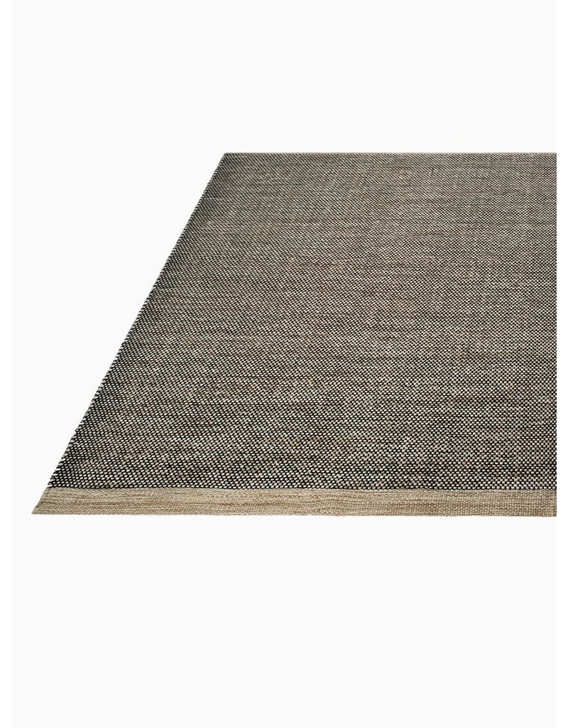 Kingscote - Black & Beige - Indoor Outdoor PET (Polyester Fiber) Rug 4'x6'