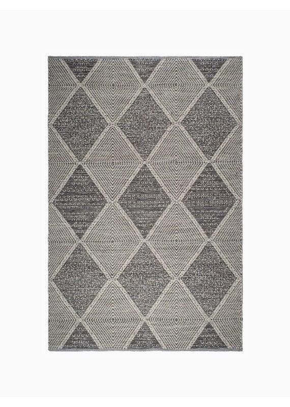 Hampton - Gray - Indoor Outdoor PET (Polyester Fiber) Rug 5'x8'