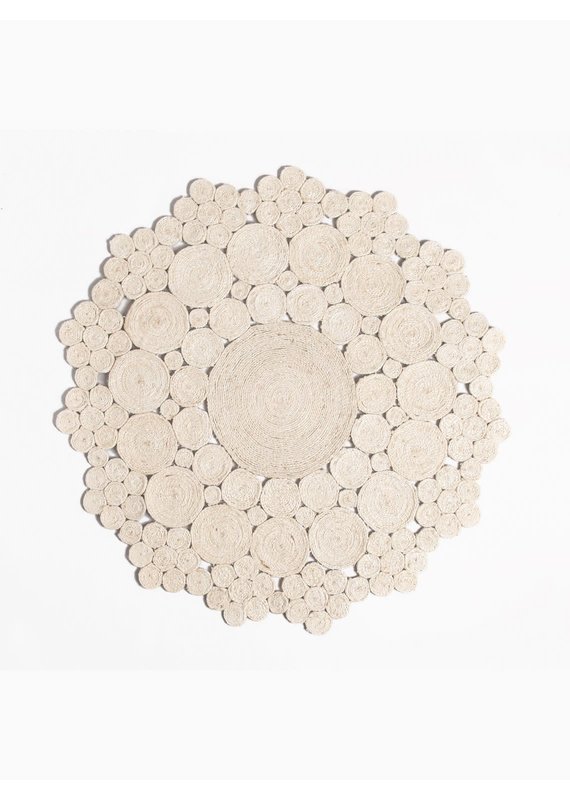 Cascades - Ivory (5' Round) - Jute