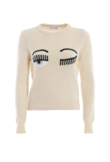 Chiara Ferragni Flirting Sweater in Vanilla