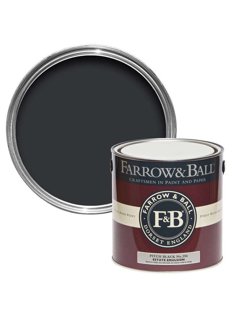 Farrow & Ball Paint Pitch Black  No. 256