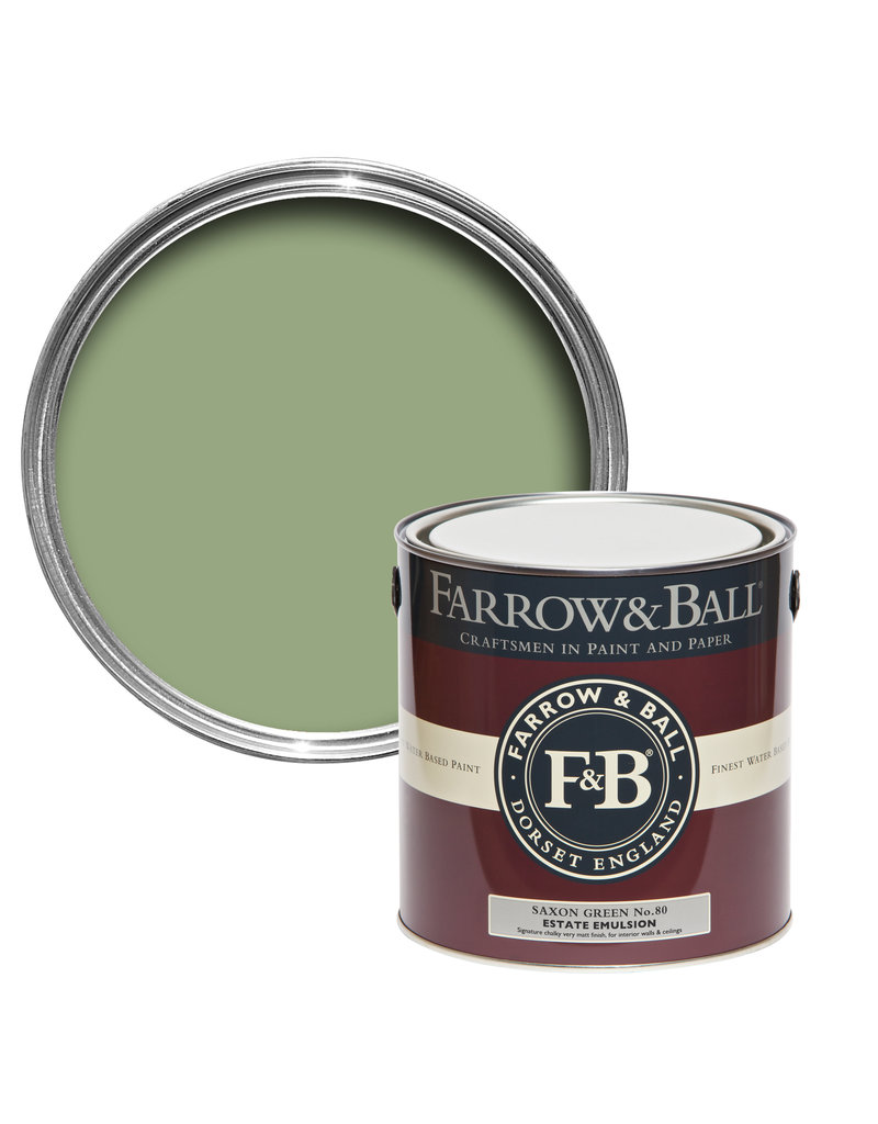 Farrow & Ball Paint Saxon Green  No. 80