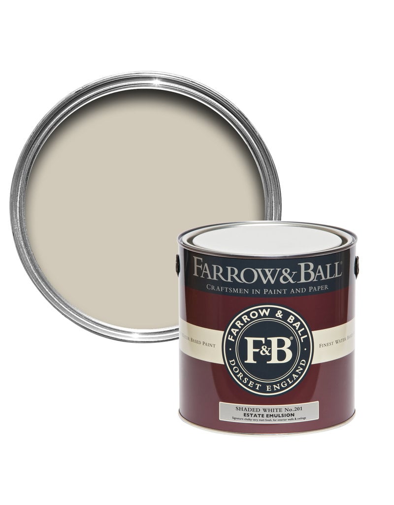 Farrow & Ball Paint Shaded White  No. 201
