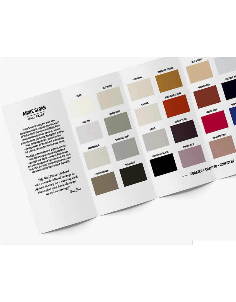 Wall Paint by Annie Sloan Colour Card