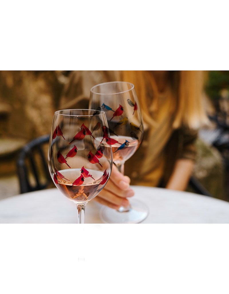 Cardinal Wine Glass