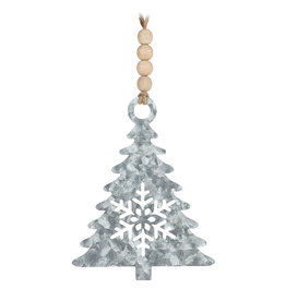 Metal & Bead Tree Ornament