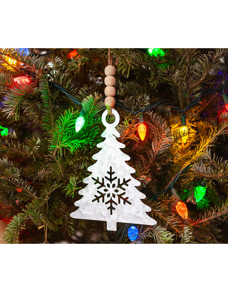 Metal & Bead Tree Ornament
